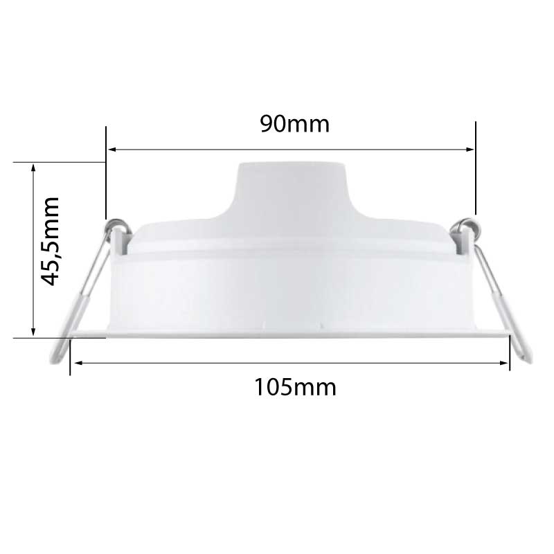 Tinh tế và hiện đại với đèn LED âm trần Philips Meson 59444